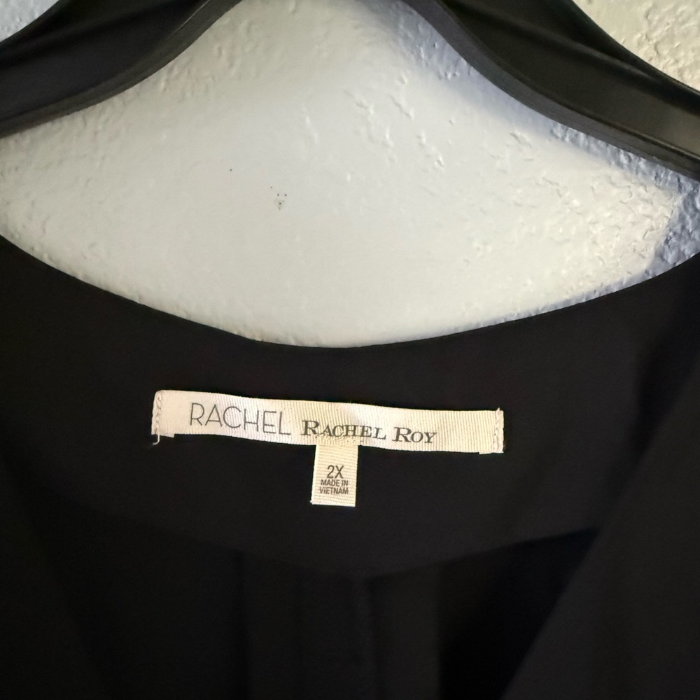RACHEL Rachel Roy Black Short Sleeve Dress New #11 - Picture 4 of 9